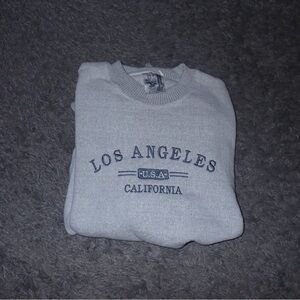 Los Angeles California Gray Crewneck Sweater
